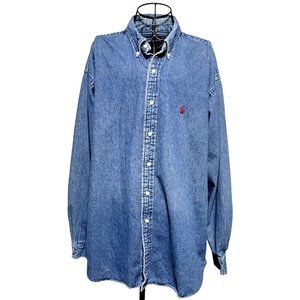 Vintage Ralph Lauren Blue Label Casual Denim Shirt